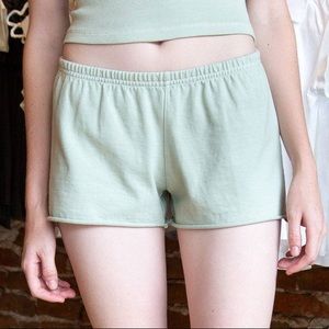 Brandy Melville, Emery Cotton Sweatshorts, Mint Green, XS/S